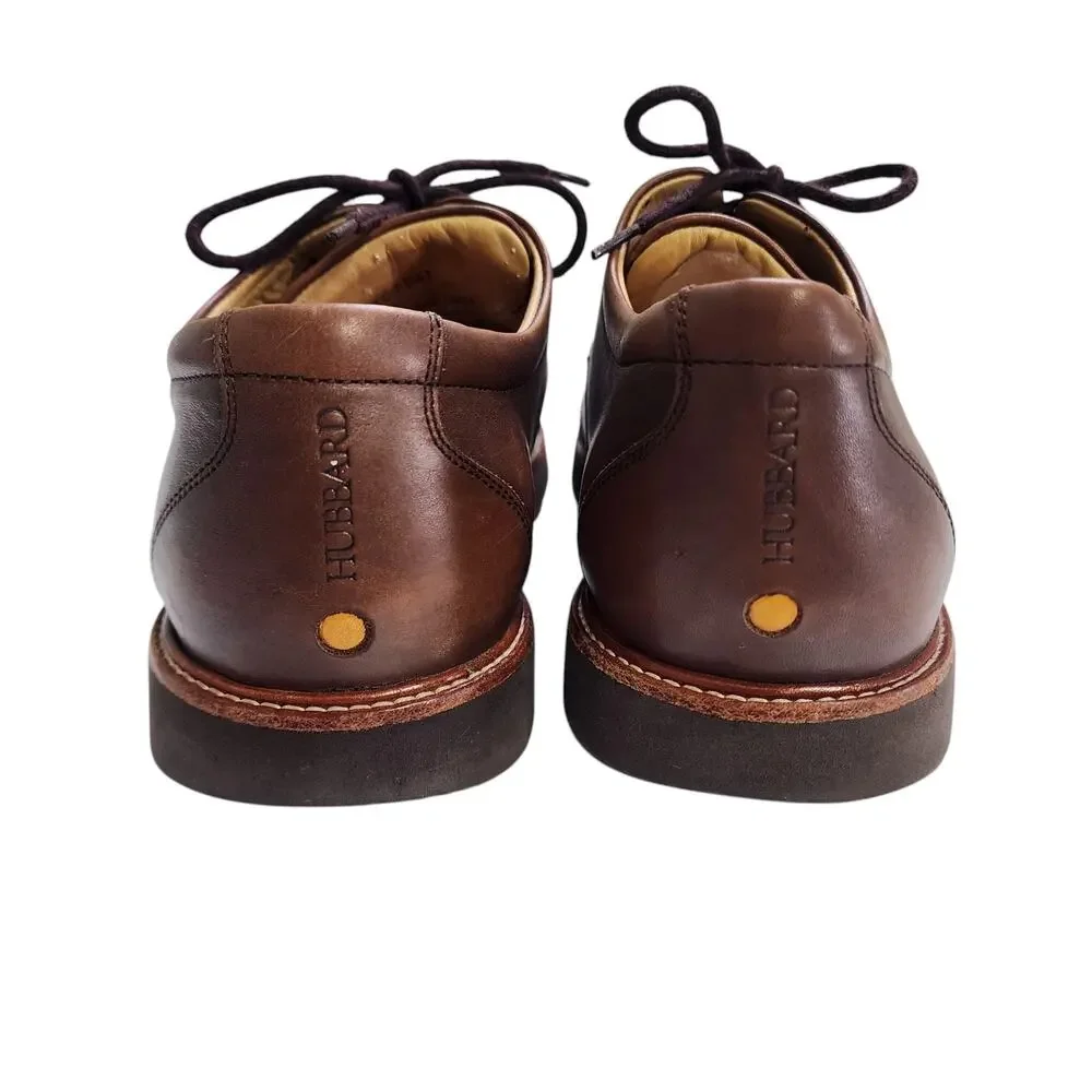 Samuel Hubbard Mens Founder Oxford Size 9.5 W Cognac Leather Vibram Comfort Lace